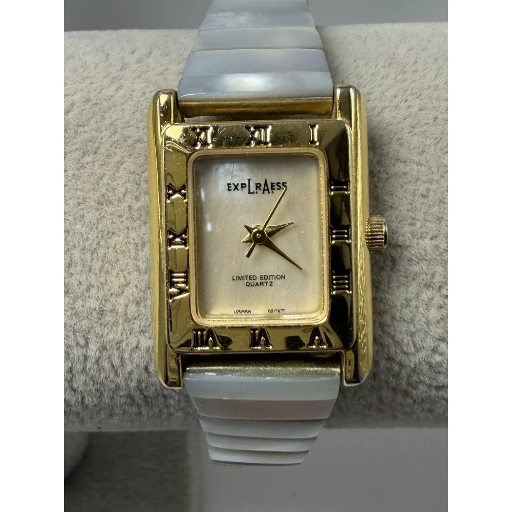 LA Express LAX997L-073 New Battery Ladies MOP Watch 21MM 5.75